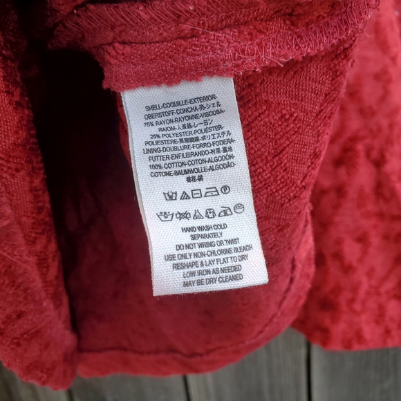 NWT Free People Tapestry Red Skater Skirt - Picture 6 of 6